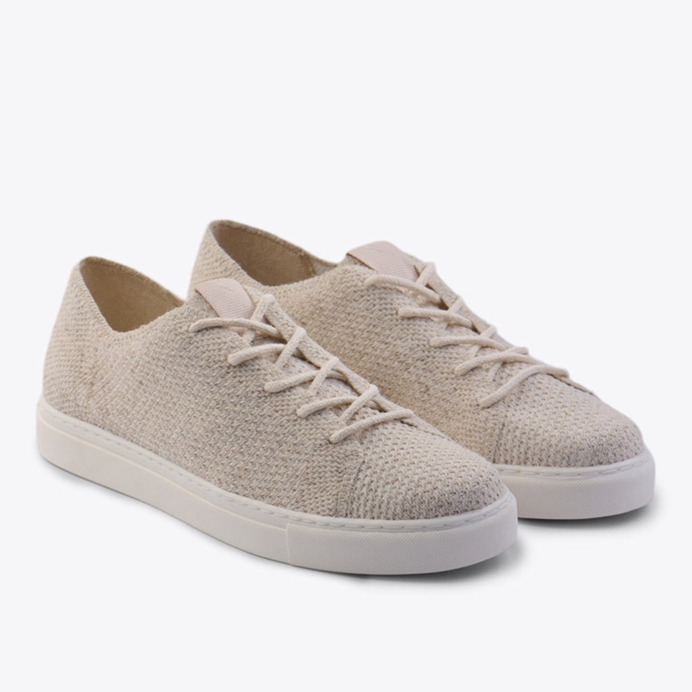 Nisolo Women's Go-To Eco-Knit Sneaker Linen size 8.5